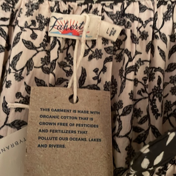 Faherty Phoebe long-sleeved maxi Dress in Wildwood vines print, size L, NWT. - Picture 7 of 10